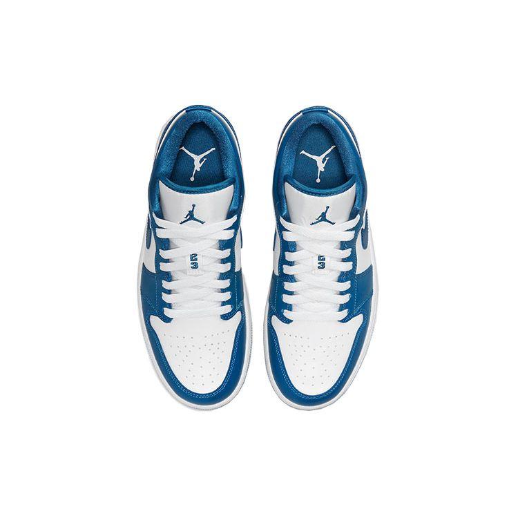 Air Jordan 1 Low Marina Blue Women Sneakers White Dark-Marina-Blue DC0774-114