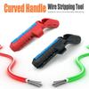 Multi Functional Cable Stripping Tool Portable Curved Handle Wire Stripper Electrician Wiring Stripping Wire Cutter Hand Tools