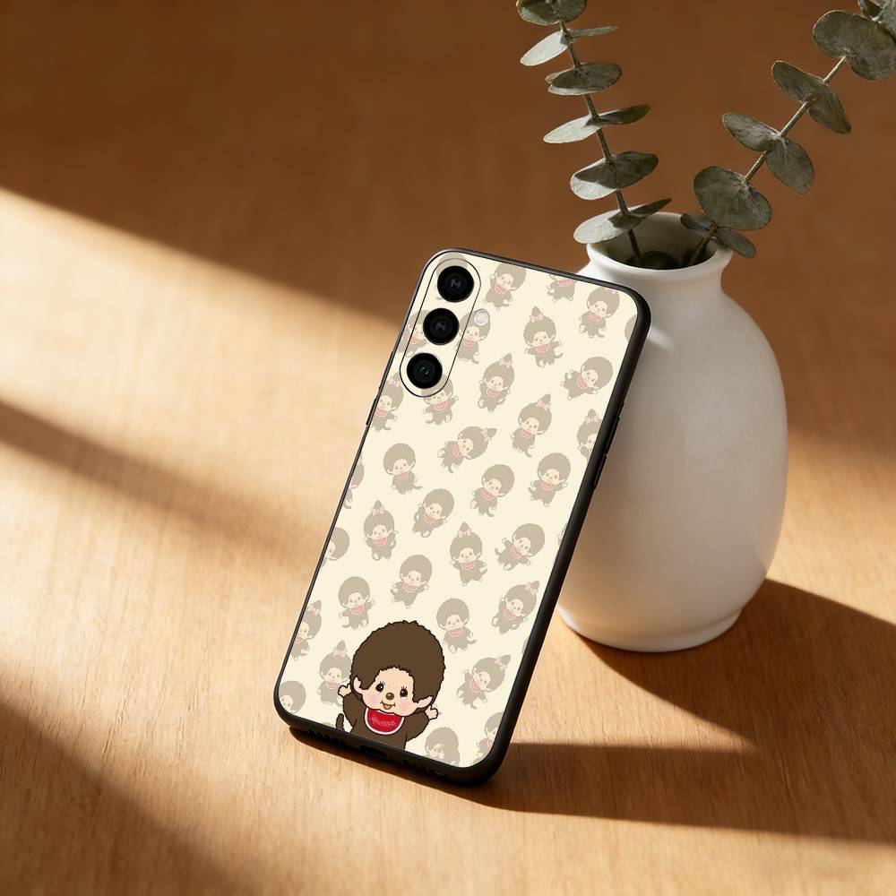 Cartoon M-Monchhichis Phone Case For Samsung Galaxy A20,21s,22,31,32,52,53,72,73,80,91 Soft Black Shell