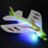 Удивительный светящийся эластичный катапультируемый самолет DIY Flash летающая игрушка детский образовательный подарок
