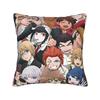 Декоративная наволочка Danganronpa Японские аниме аксессуары Для дома Наволочка для подушки-подушки Квадратная Несколько размеров
