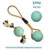 Попкорн-мяч из ETPU: Интерактивная игрушка для собак, устойчивая к жеванию, для перетягивания и головоломок