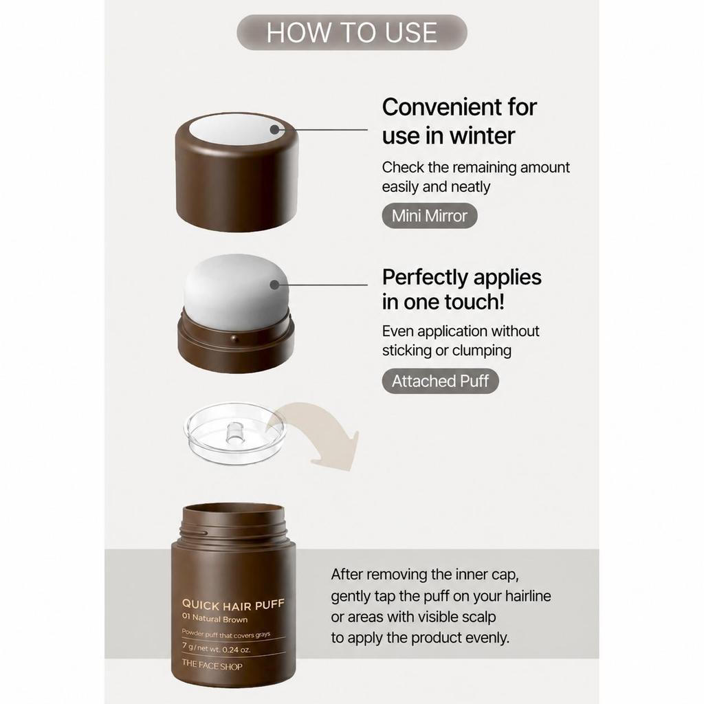 The Face Shop Пайка для волос Quick Hair 7г (4colors)