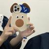 Супер милый 3D большой мордашка + кукла-подвеска противоударный силиконовый чехол для телефона для iPhone 13 12 11 Pro Max мягкий чехол