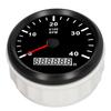85mm 0‑4000RPM Engine Tachometer with 0.0‑99999.9H Hourmeter IP67 Waterproof Anti Fog Red Backlit for Car Truck Ship