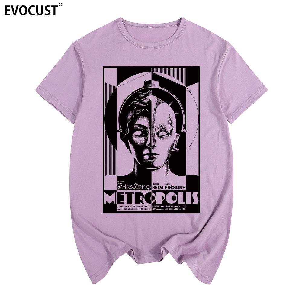 Футболка Metropolis Хлопок Мужская футболка Новая Футболка Женская унисекс Мода