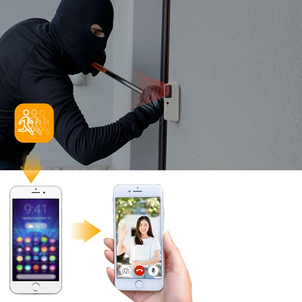 Умный видеодомофон 1080P, Wi-Fi, беспроводной домофон, дверное кольцо, камера, звонок, безопасность, простота установки и использования, прочный и долговечный для жилых домов, отелей