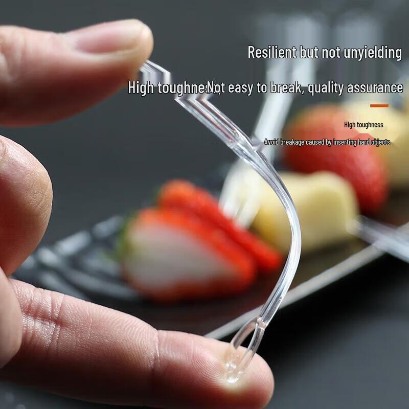 JingJingRS Thickened Disposable Plastic Forks