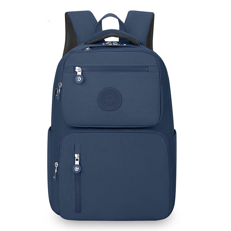 Large Capacity Backpack Multi-Layer Student Schoolbag Lightweight Nylon Backpack