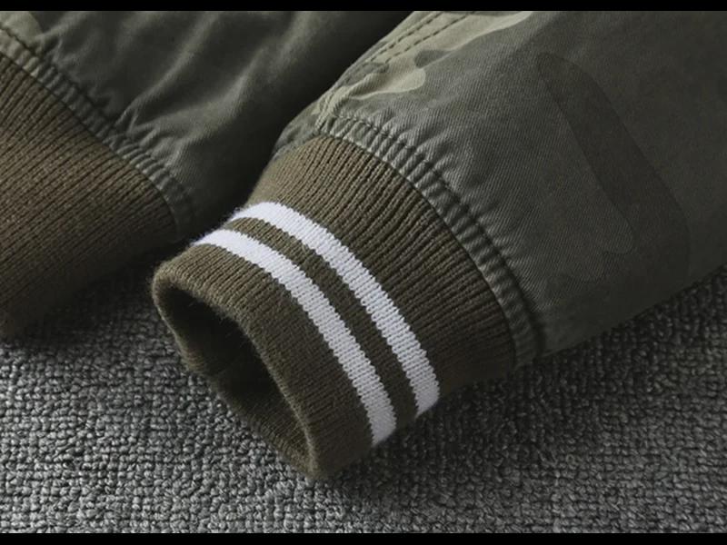 Мужская облегающая однотонная камуфляжная бейсбольная куртка — стильная и простая спортивная одежда для весны, осени и зимы.