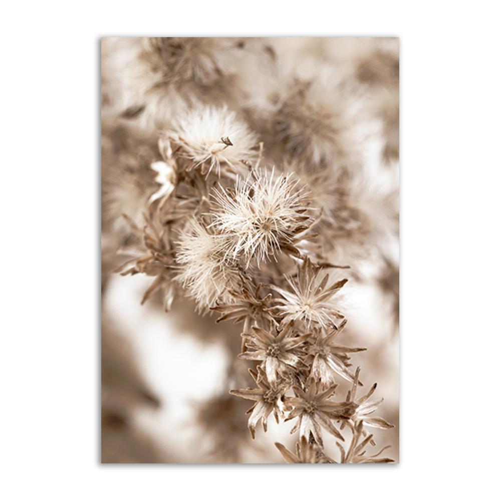 Dried Grass Wall Art Print Nordic Posters Highland Elk Canvas Painting Landscape Dandelion DecorationPictures for Home Room Art