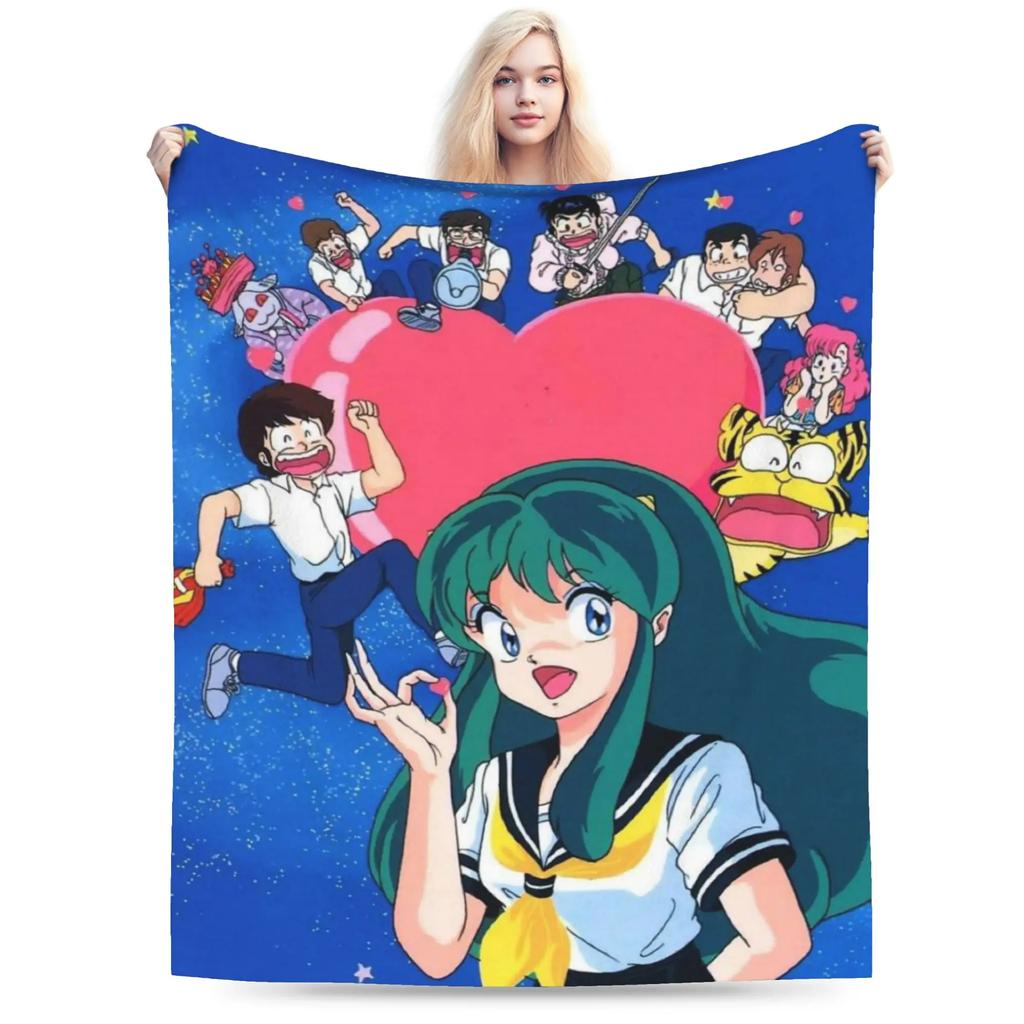 Urusei Yatsura Пледы Мягкие Бархатные Пледы Уютное Одеяло