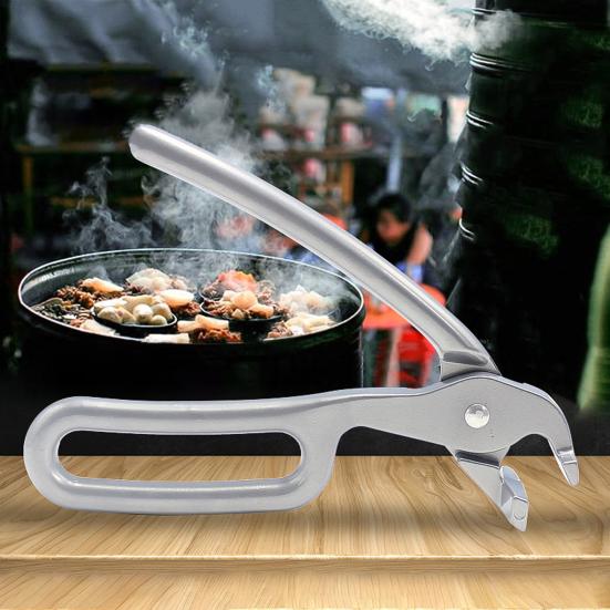 Anti-Scald Heavy Pizza Pan Duty Aluminum Alloy Tongs Gripper Clips Baking Tool