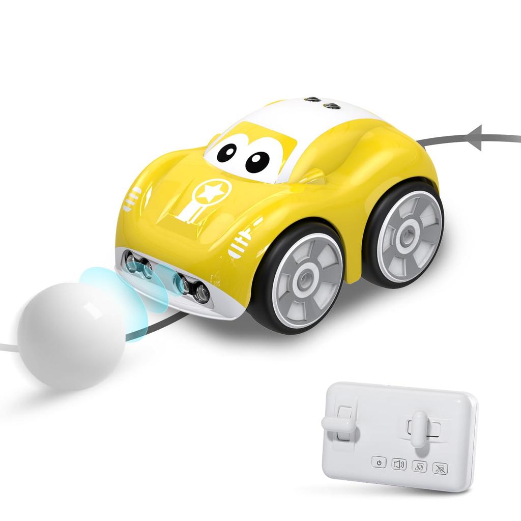 DEERC RC Car for Kids, Mini Car with Auto-Follow Mode, Intelligent Obstacle Avoidance, 2.4GHz Pet Toy, Birthday Gift for Boys Ages 3 and Up,