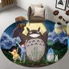Japanese Anime Cartoon 3D Small Rugs Round Mats Round Rugs Bathroom Mats Home Decor Kitchen Rugs Living Room Rugs Non-slip Rugs
