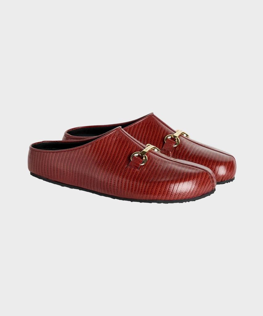 Marine Serre (M) Lizard Printed Leather Ms Slip Red Lizard Printed Leather Ms Slip Rd10 Red