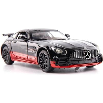 1/32 литая под давлением модель спортивного автомобиля из сплава для Benz AMG GTR звуковой свет с откидным механизмом литья под давлением машинки модели игрушечных автомобилей для мальчиков подарки для детей