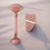 Rose Quartz Facial Massage Stick - Acrylic Beauty Roller and Shaper