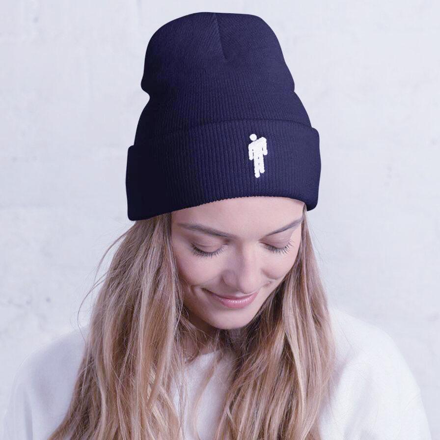 New European and American Style Billie Eilish Embroidered knitted hat for men and women, woolen beanie Same Style as Stars