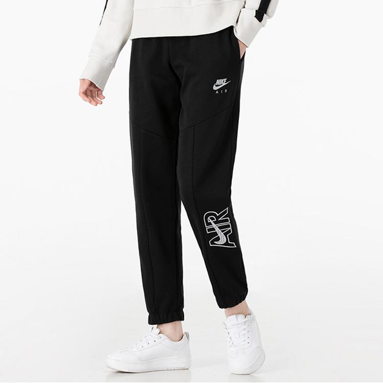 Nike Вязаные спортивные штаны с принтом логотипа и завязками Детские брюки Черные DM8373-010