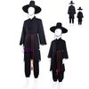 Top K-Pop: Demon Hunters Cosplay Costume Anime Saga Boys Role Play Clothes Black Uniform Outfit with Hat Adult Child Comic Con