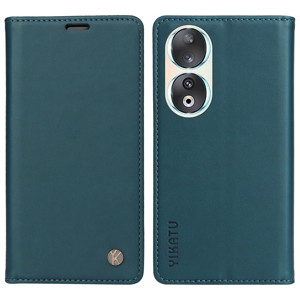 YIKATU YK-001 For Honor 90 Case Stand Leather Phone Cover Strong Magnetic Closure