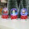 Christmas Light-Up Resin Glass Ball Snow Globe Ornament