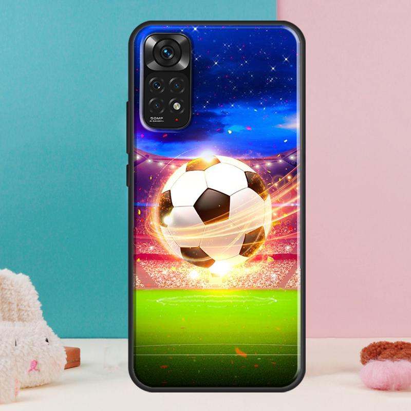Чехол для футбольного мяча для Xiaomi Redmi Note 12 11 10 9 8 Pro 9S 10S 11S 12S Redmi 12C 9A 9C 10A 10C Coque