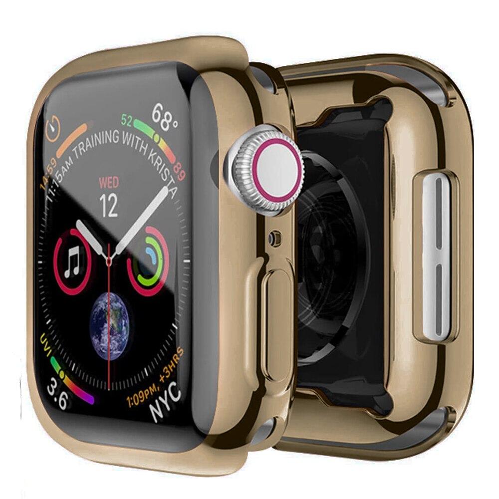 Тонкий чехол для часов 360 для Apple Watch Case 7 6 SE 5 4 3 2 1 42 мм 38 мм, мягкая прозрачная защитная пленка из ТПУ для iWatch 4 3 44 мм 40 мм