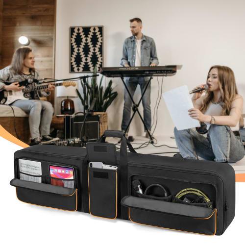 LoDrid Keyboard Case, 88-Key Soft Keyboard Bag, Digital Piano Case with 6 Non-Slip Mats