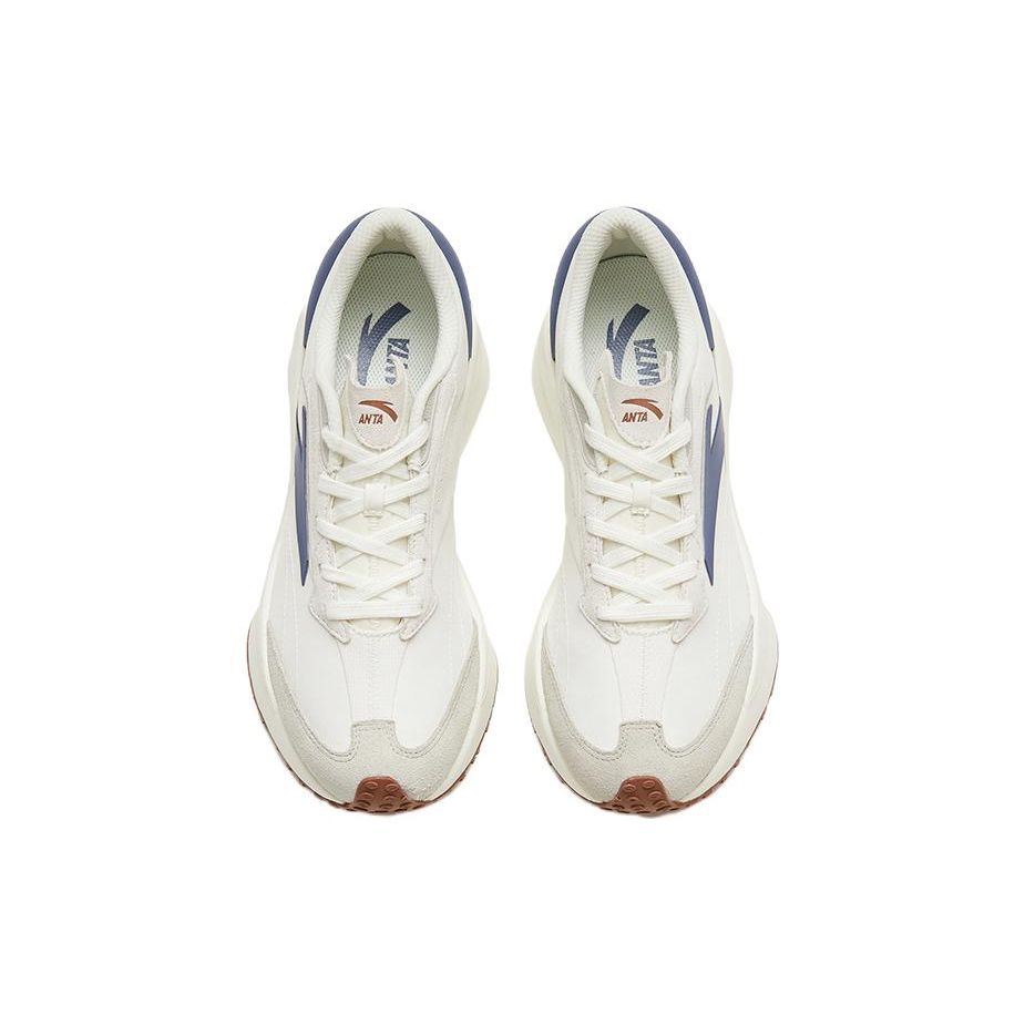 Anta Life Series Ice Sugar 3 амортизирующие нескользящие износостойкие низкие спортивные повседневные туфли мужские туфли белые серые синие 912328856-1