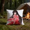 Kaguya Houraisan Polyester Printed Pillow Cover Square       cm Soft for Sofa Bed Car Home Decor
