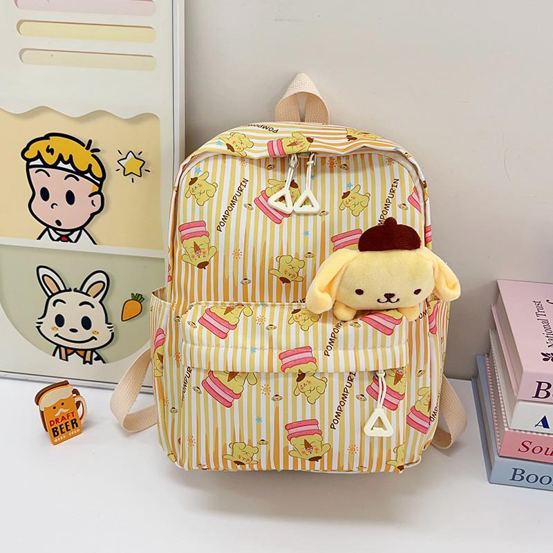 Adorable Cartoon Nylon Children's Backpack With Breathable Lightweight Design For School