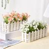 Small Planter Box Greenery Container Flower Arrangement Creative Fence Flowerpot  Porch