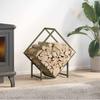 Firewood Rack Olive Green 60 x 25 x 60 cm Cold Rolled Steel