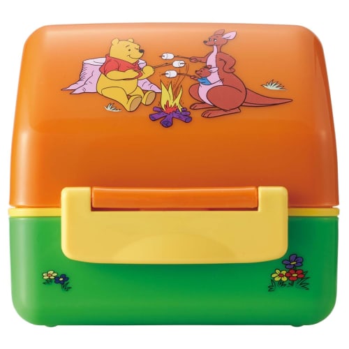 Skater Antibacterial Triangular Rice Ball Lunch Box Rice Ball Case Lunch Box Microwave Safe Cute Children Disney Winnie the Pooh Retro Pooh POT5AG-A