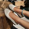 Однотонные туфли с круглым носком Fly Woven Flat Sole Single для женской повседневной одежды, дышащие полые трикотажные туфли, рабочая обувь