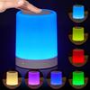 Ночник Bluetooth-колонка, Сенсорная лампа для спальни, Портативный регулируемый цветной ночник, Настольная лампа для улицы с умным сенсорным управлением, Лучший подарок