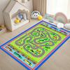 Child Play Mat City Traffic Playroom Area Rug Large Carpet  for Living Room Bedroom Non-slip Best for Children's Crawling Mat