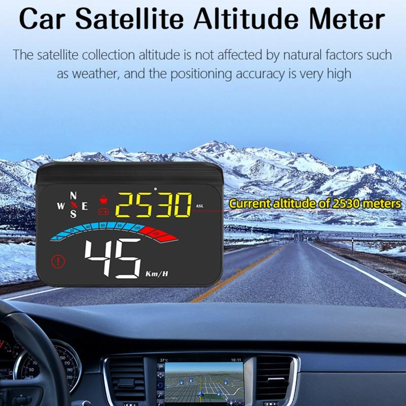Для автомобиля Gauge для Head Up Display + Beidou -mode HUD Intelligent LCD Auto-Light Acceleration rm