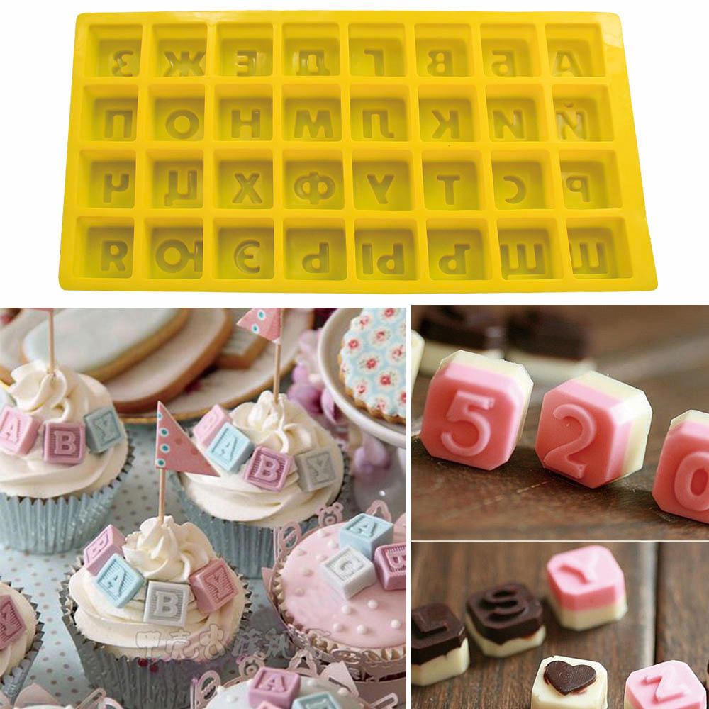 1 шт. Русский алфавит/буквы силиконовая форма шоколадная форма DIY кондитерские инструменты формы для выпечки помадка ARI
