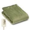 Электрический плед Lifejoy, сделано в Японии, зеленый, 140 см x 80 см, электрическое одеяло, моющееся, фланелевое, пушистое, теплое, двухстороннее JPN141GFZ