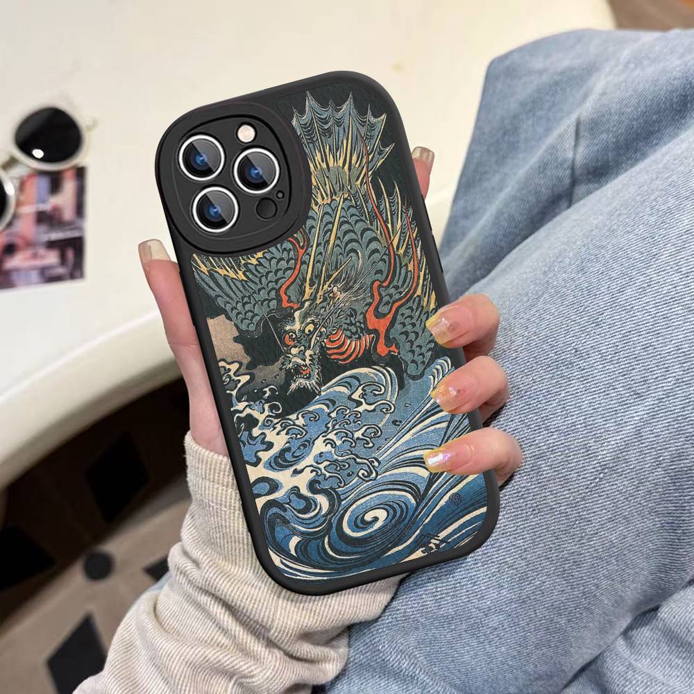 Кожаный чехол для телефона Utagawa Kuniyoshi Ukiyoe Art для iPhone 16 15 14 Plus 13 12 11 Pro Max