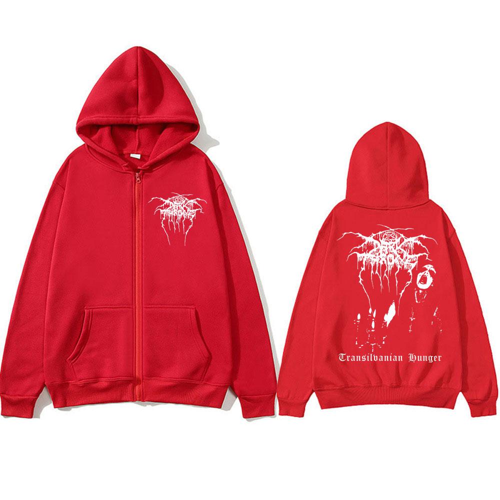 Darkthrone Transilvanian Hunger Худи на молнии Группа Смертельного Черного Металла Рок-группа Харадзюку Спортивная одежда Мужские Готенские Спортивные Костюмы Пальто