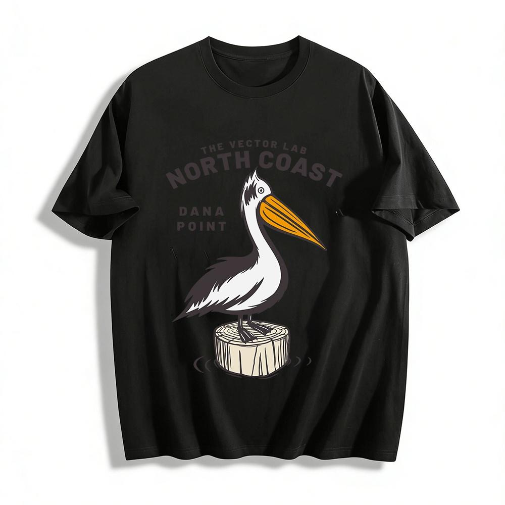 North Coast Dana Point Pelican Graphic Casual Tee Pure Cotton T-shirt
