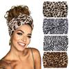 Headbands for Women and Girls Wide Stretchy Boho African Turban Headwrap Knotted Leopard Head Bands Yoga Sweartband Fashion Hair Accessories