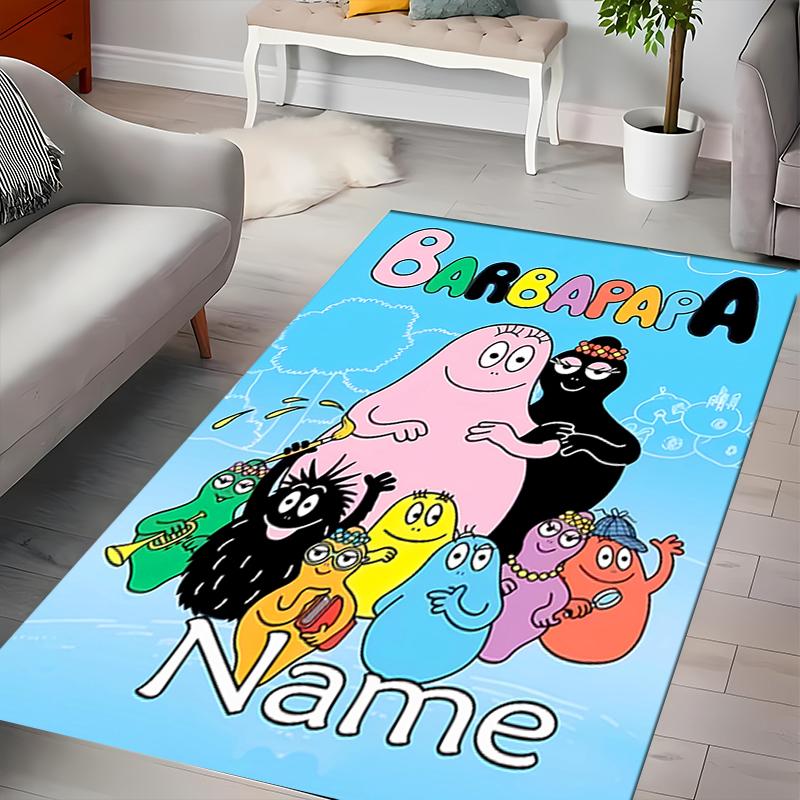 Custom personalization Barbapapa Area Rug - Perfect For Kitchen, Bathroom,Laundry Room Decor Large Size Available,Gift All Seasons