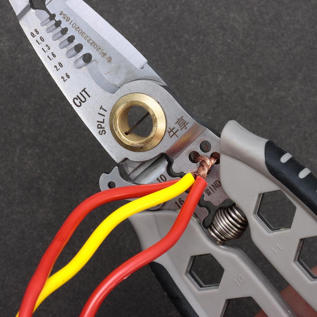 Многофункциональные электрические обжимные клещи Профессиональный инструмент для зачистки проводов и резки кабелей