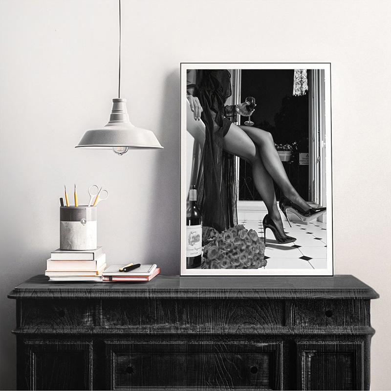 Сексуальные ножки, чулки, настенные художественные постеры, мода, скандинавский стиль, пары, картины на холсте, печать для гостиной, украшение дома, Cuadros