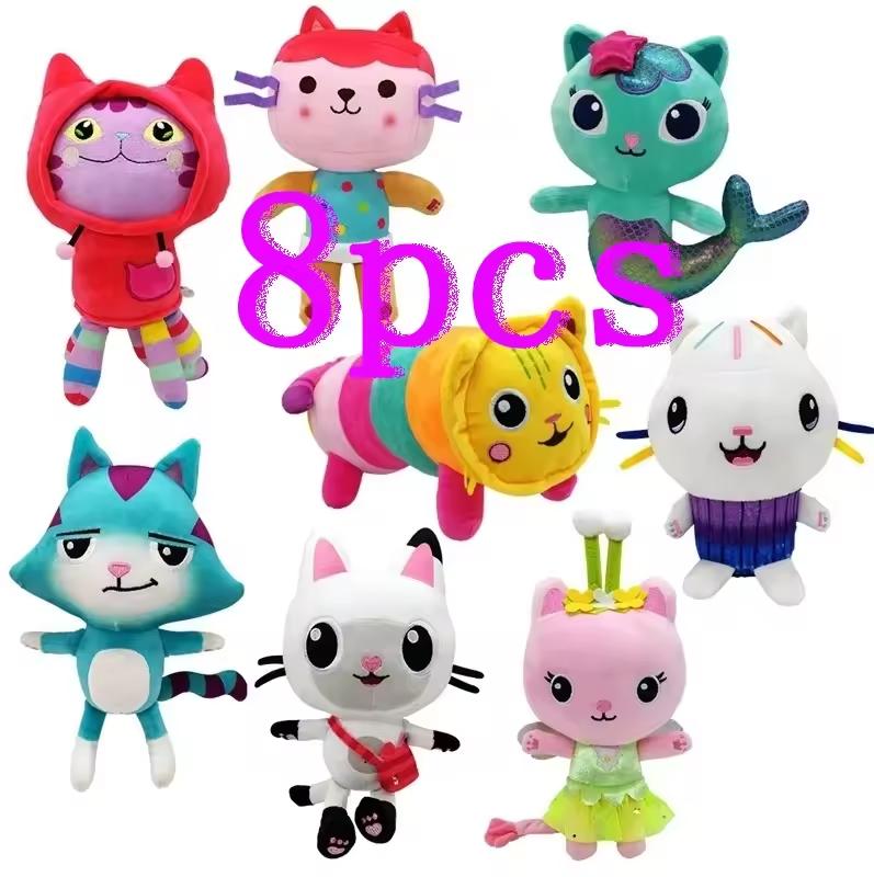 Кукольный домик Габби, плюшевая игрушка, Меркат, мультяшные мягкие игрушки, улыбающийся кот, автомобиль, кошка, обнимание, куклы Габи для девочек, детские подарки на день рождения